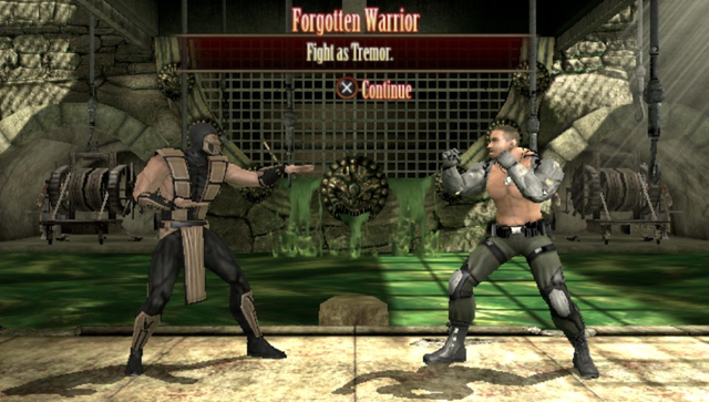 The PS Vita port includes its own set of bonus challenges, many of which use the system's gimmicks. Even Tremor shows up, for the first time ever in a fighting game.